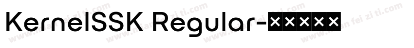 KernelSSK Regular字体转换